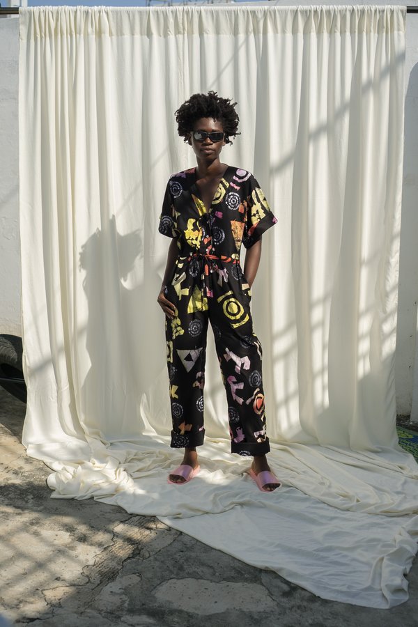 ReRuns Opus Jumpsuit in FunnyFun (repaired rip) ReRuns Opus Jumpsuit in FunnyFun (repaired rip)