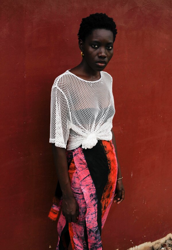 ReRuns Studio wrap skirt in Carmine ReRuns Studio wrap skirt in Carmine