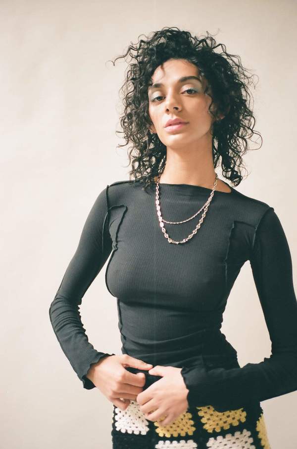 アクセサリー JUSTINE CLENQUET/Alexis necklace Justine Clenquet Alexis Necklace - brass/palladium | Garmentory