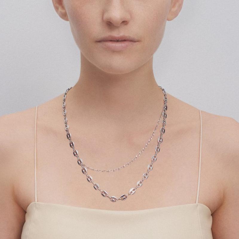 Justine Clenquet Alexis Necklace - brass/palladium | Garmentory