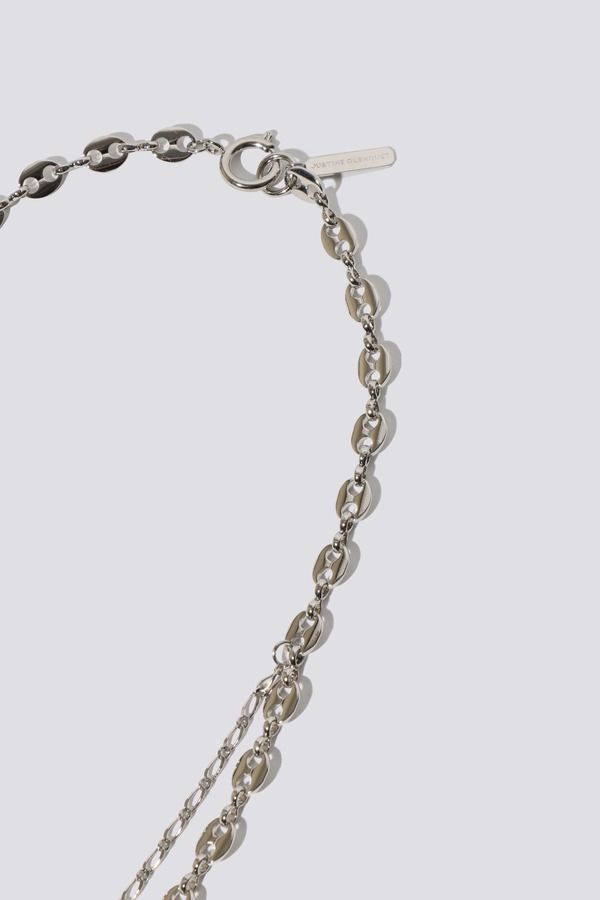 送料税込【Justine Clenquet】Alexis necklaceネックレス★国内発送 Justine Clenquet Alexis Necklace - brass/palladium | Garmentory
