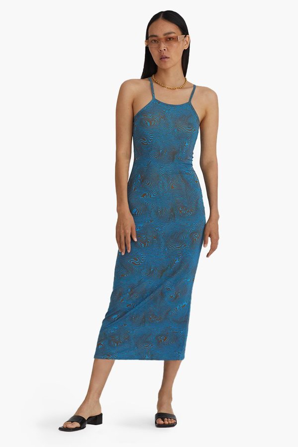 princess polly baby blue dress Blue Mosaic Muse Dress main image 0