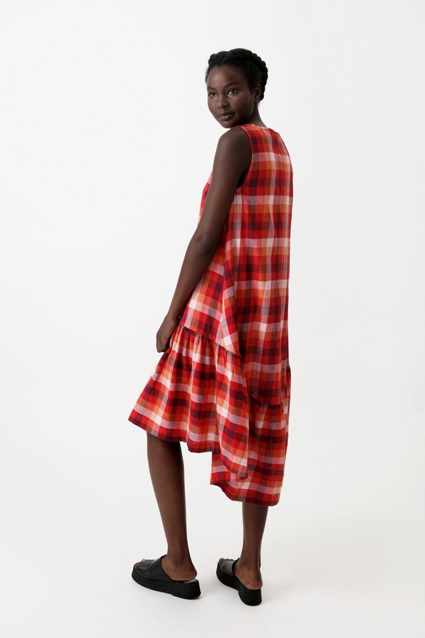 Reruns Casade Dress in Plaid Reruns Casade Dress in Plaid
