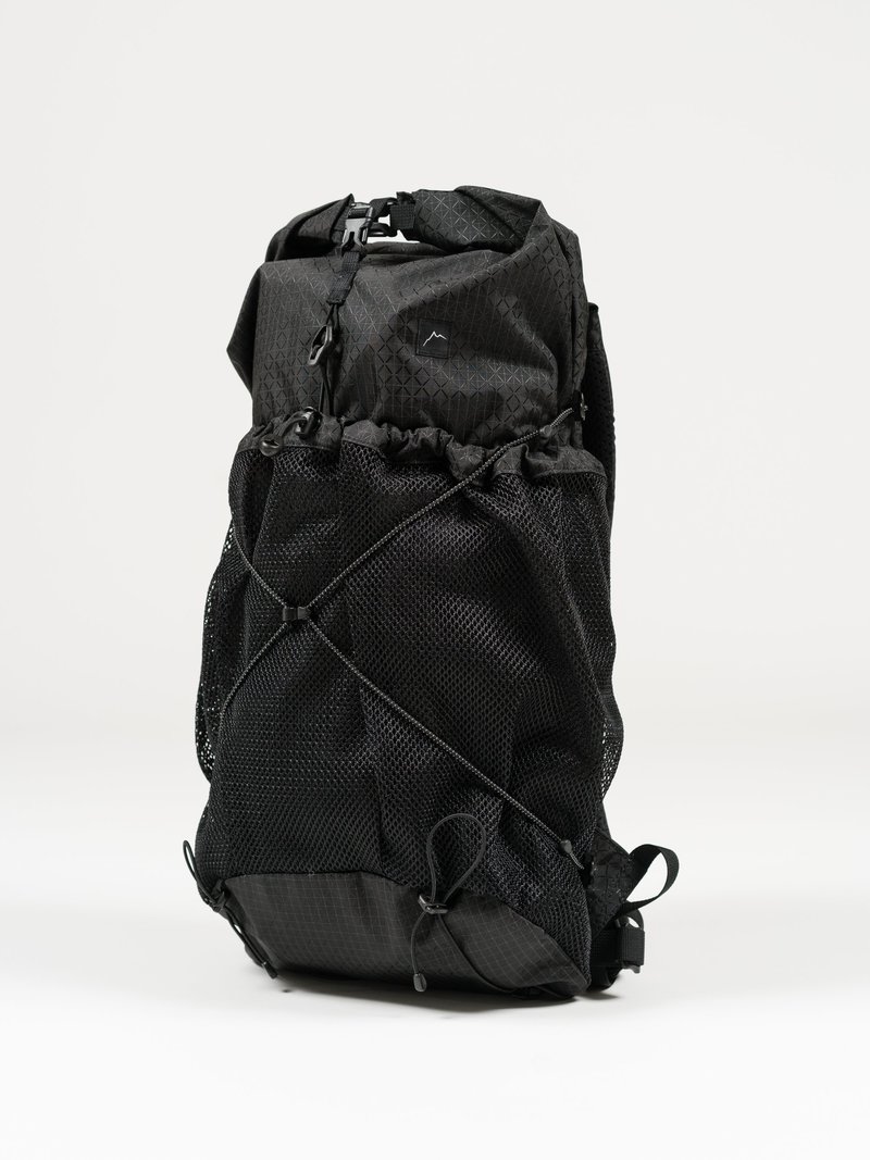 CAYL Gaya Rolltop B-Grid Mesh bag - Black | Garmentory