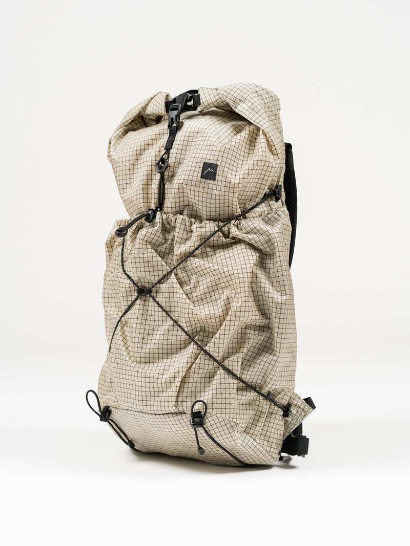 【CAYL】 Gaya Roll Top / Beige (B-Grid Solid) CAYL Gaya Rolltop B-Grid bag - Solid Beige | Garmentory