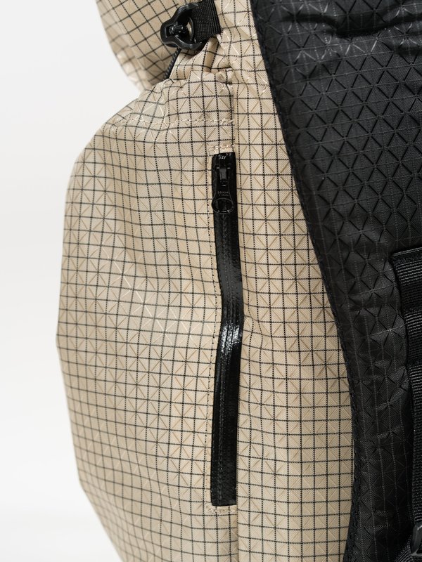 CAYL Gaya Rolltop B-Grid bag - Solid Beige | Garmentory