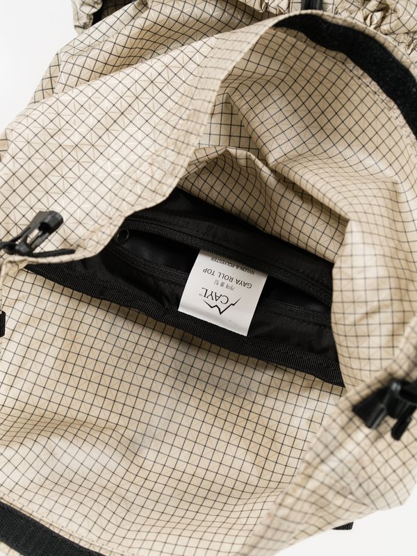 【CAYL】 Gaya Roll Top / Beige (B-Grid Solid) CAYL Gaya Rolltop B-Grid bag - Solid Beige | Garmentory