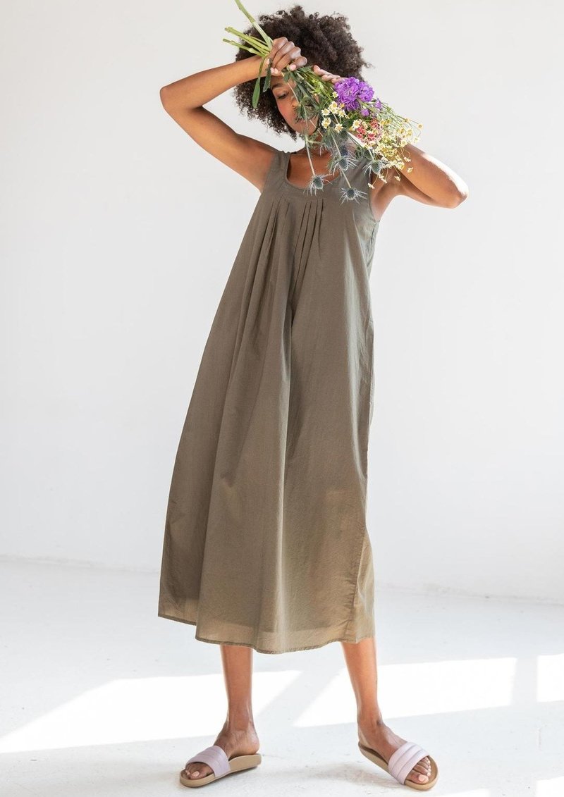 Lilla P. Sleeveless Scoop Neck Dress - Kelp