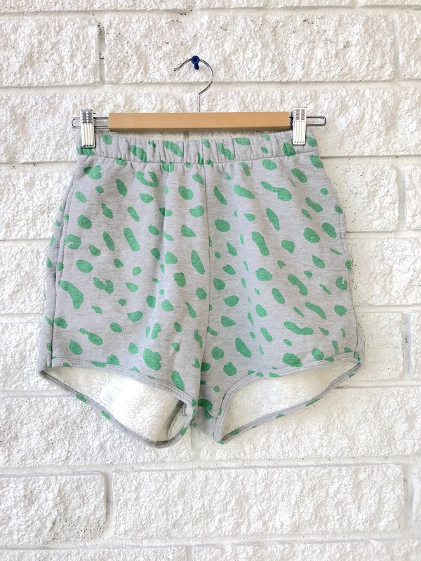 Clare V. Sweatshorts - Light Grey/Mint Opal Jaguar Clare V. Sweatshorts - Light Grey/Mint Opal Jaguar