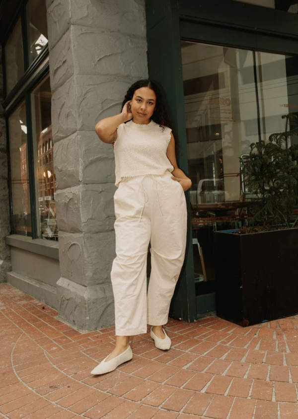 LAUREN MANOOGIAN / リネンパンツ Lauren Manoogian Linen ''Site'' Trousers in Natural | Santa