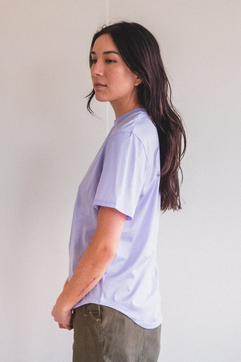 SEYA ESSENTIAL TEE SHIRT - LILAC GIZA JERSEY | Garmentory