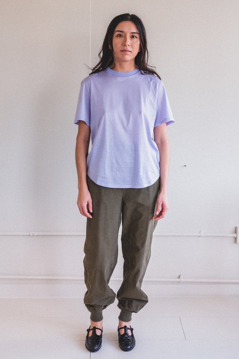 トップス seya. ESSENTIAL POLO GIZA JERSEY SEYA ESSENTIAL TEE SHIRT - LILAC GIZA JERSEY | Garmentory