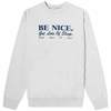 Sporty & Rich Be Nice Crewneck - Heather Grey - Thumbnail 1
