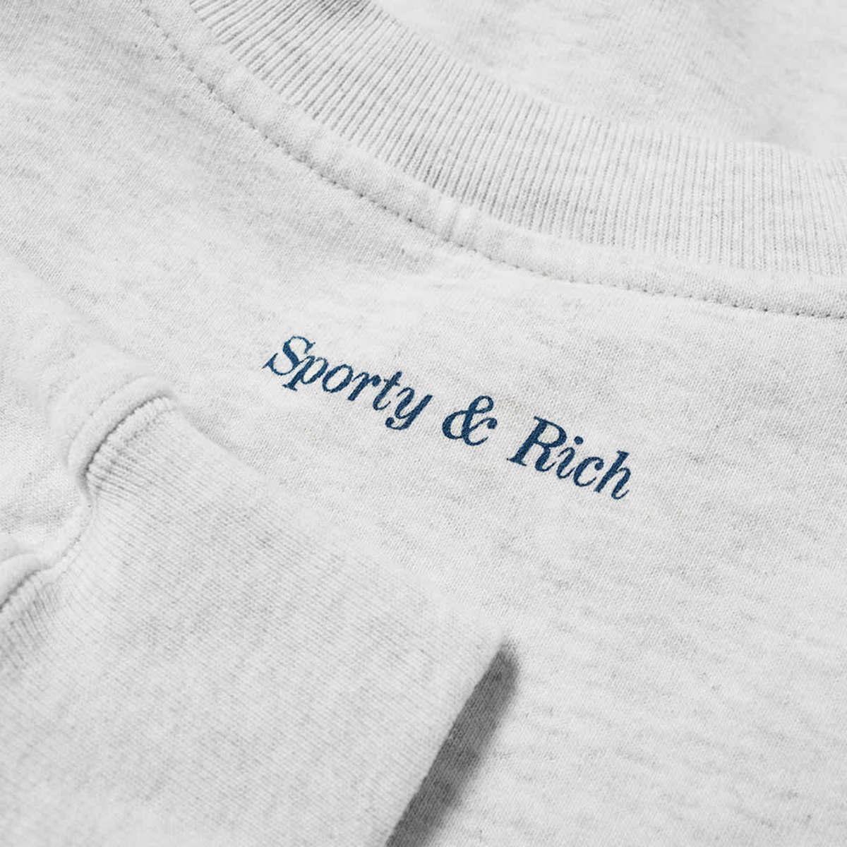 Sporty & Rich Be Nice Crewneck - Heather Grey - Image 3 of 3