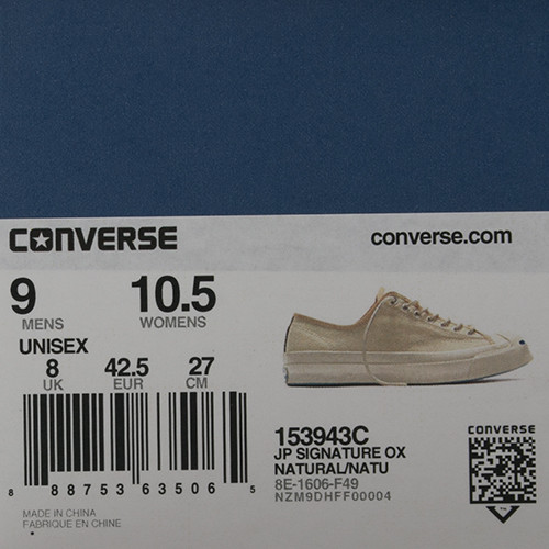 CONVERSE JACK PURCELL SIGNATURE SHIELD CANVAS OX / NATURAL CONVERSE JACK PURCELL SIGNATURE SHIELD CANVAS OX / NATURAL