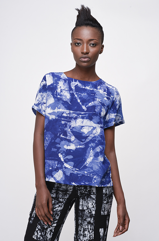 Osei-Duro Note T in Blue Abstract Osei-Duro Note T in Blue Abstract
