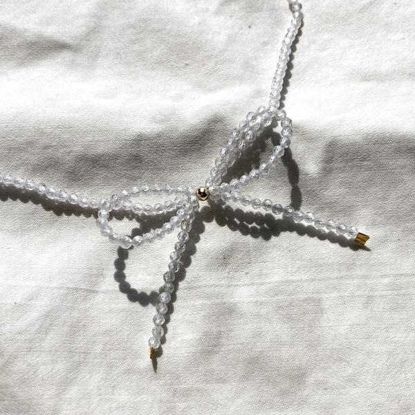 Crystal Bow Choker Necklace Crystal Bow Choker Necklace