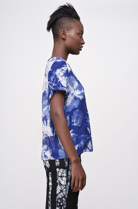 Osei-Duro Note T in Blue Abstract Osei-Duro Note T in Blue Abstract