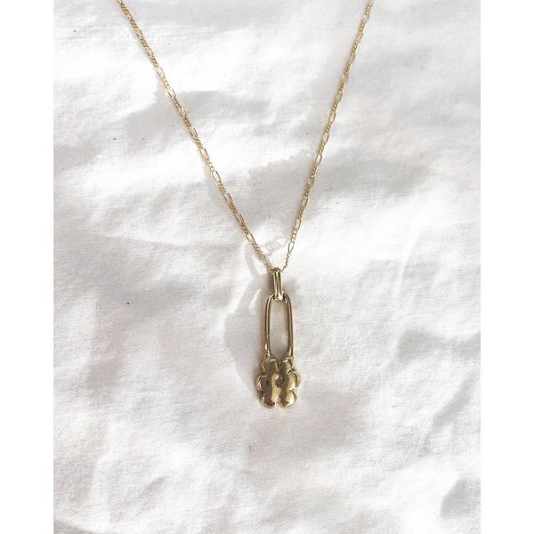 Yam Flower Pin Necklace