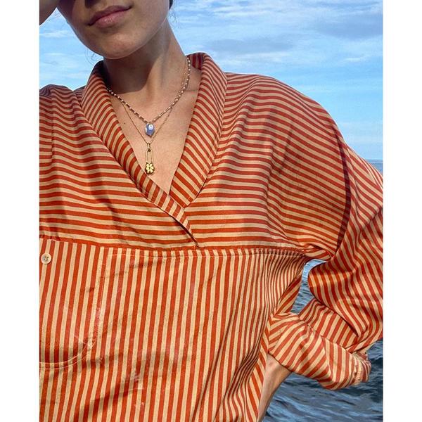 Yam Flower Pin Necklace