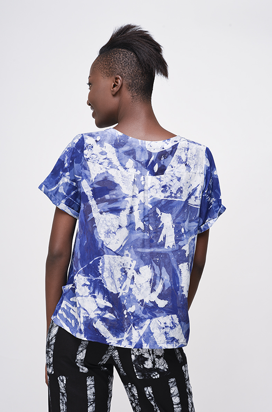 Osei-Duro Note T in Blue Abstract Osei-Duro Note T in Blue Abstract