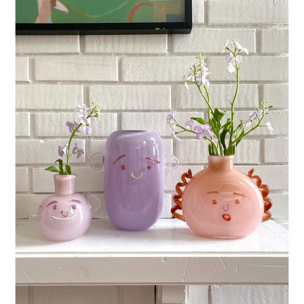 Lilac Bubble Face Vase Lilac Bubble Face Vase