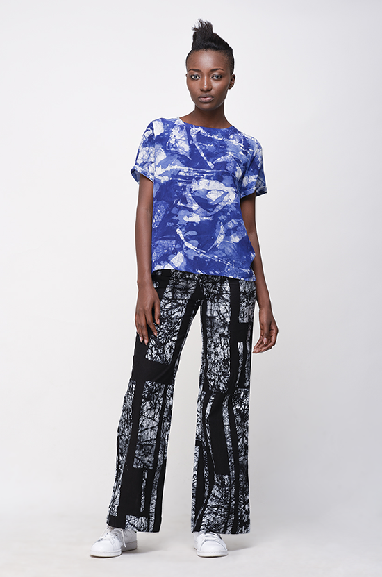 Osei-Duro Note T in Blue Abstract Osei-Duro Note T in Blue Abstract