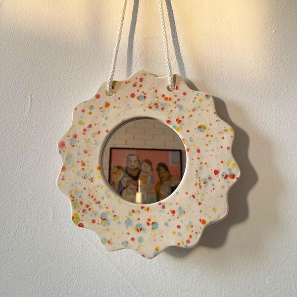 Rainbow Splatter Wall Mirror Rainbow Splatter Wall Mirror