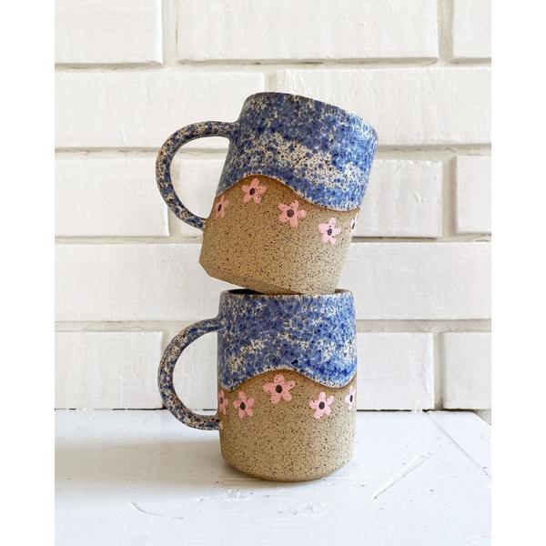 Speckled Daisy Mug - Pink Speckled Daisy Mug - Pink