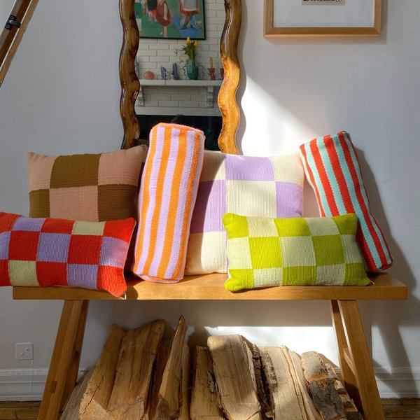 Square Checkers Pillow Square Checkers Pillow
