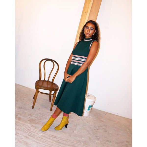 Vintage Hunter Green Knit Dress Vintage Hunter Green Knit Dress