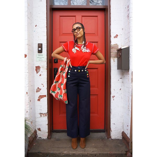 パンツ Red Sailor Wool Trousers Pants Spring Twill Sailor Trousers – BODE