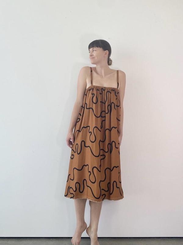 Vildblume The Marilyn Midi Dress - Squiggle Vildblume The Marilyn Midi Dress - Squiggle