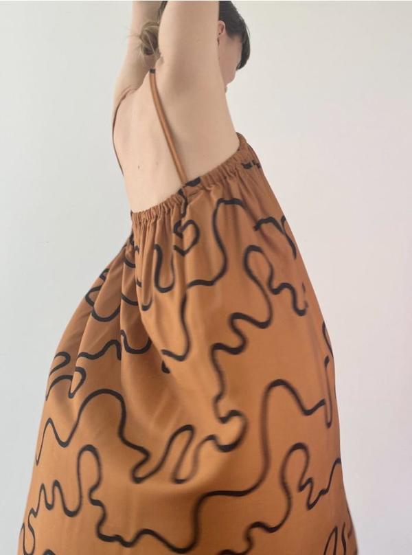 Vildblume The Marilyn Midi Dress - Squiggle Vildblume The Marilyn Midi Dress - Squiggle