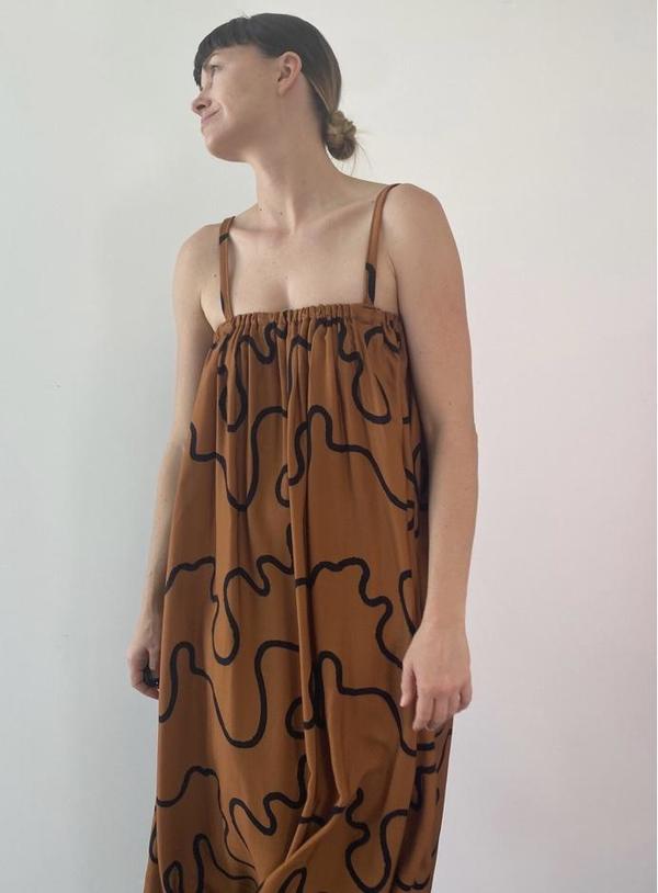 Vildblume The Marilyn Midi Dress - Squiggle Vildblume The Marilyn Midi Dress - Squiggle