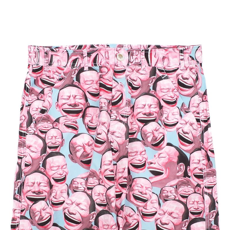 Comme Des Garcons YUE MINJUN ALL-OVER PRINT PANTS - PRINT A