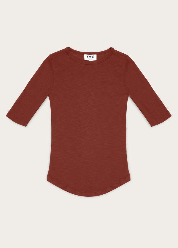 Charlotte Rib Cotton Jersey T-Shirt Red Charlotte Rib Cotton Jersey T-Shirt Red