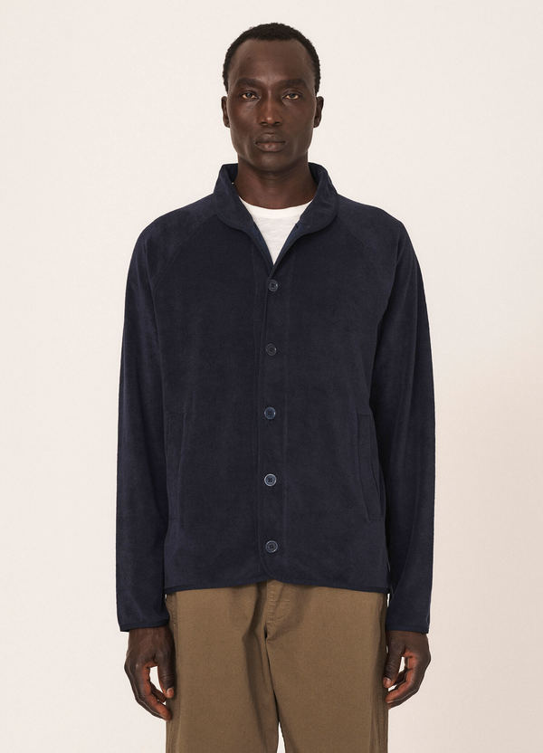 TOWELLING JACKET NAVY 