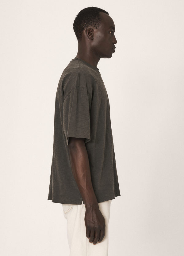 Triple Cotton Slub Jersey T-Shirt Dark Olive Triple Cotton Slub Jersey T-Shirt Dark Olive