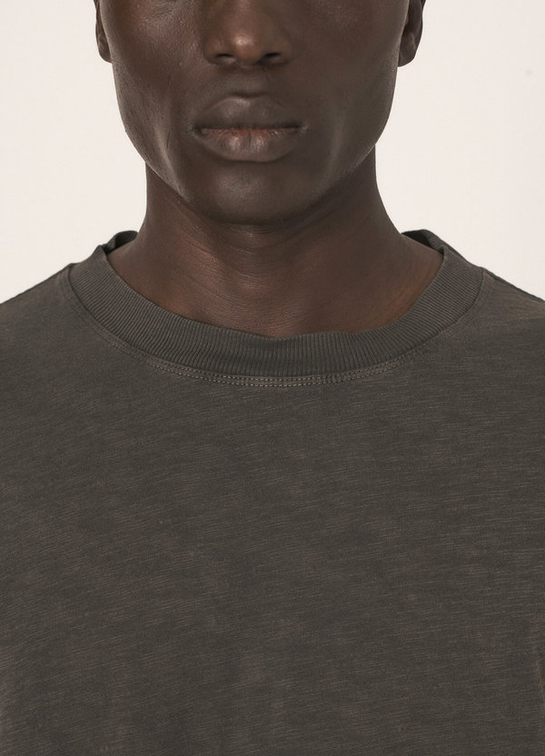 Triple Cotton Slub Jersey T-Shirt Dark Olive Triple Cotton Slub Jersey T-Shirt Dark Olive