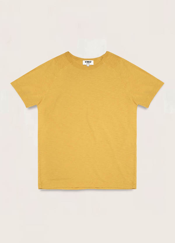 Television Cotton Raglan T-Shirt Yellow Television Cotton Raglan T-Shirt Yellow