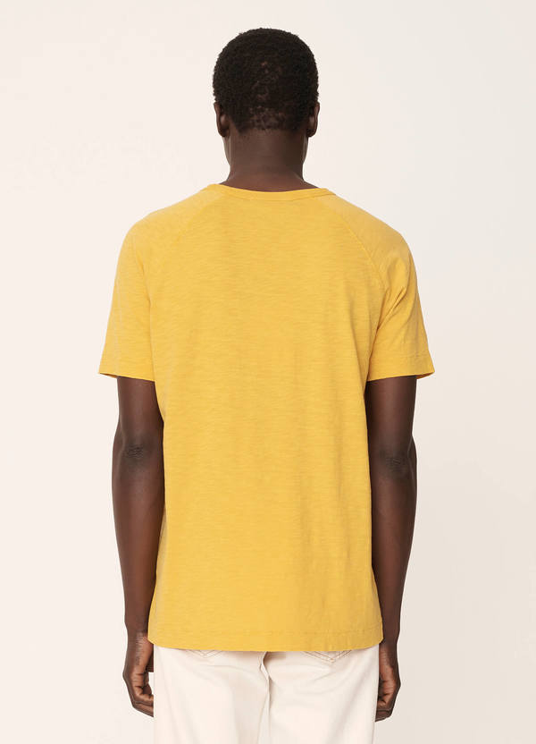 Television Cotton Raglan T-Shirt Yellow Television Cotton Raglan T-Shirt Yellow