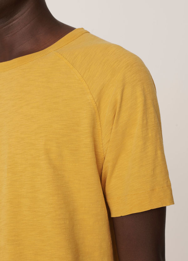 Television Cotton Raglan T-Shirt Yellow Television Cotton Raglan T-Shirt Yellow