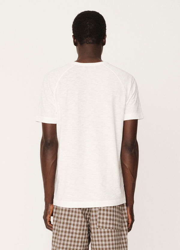Television Cotton Raglan T-Shirt Ecru Television Cotton Raglan T-Shirt Ecru