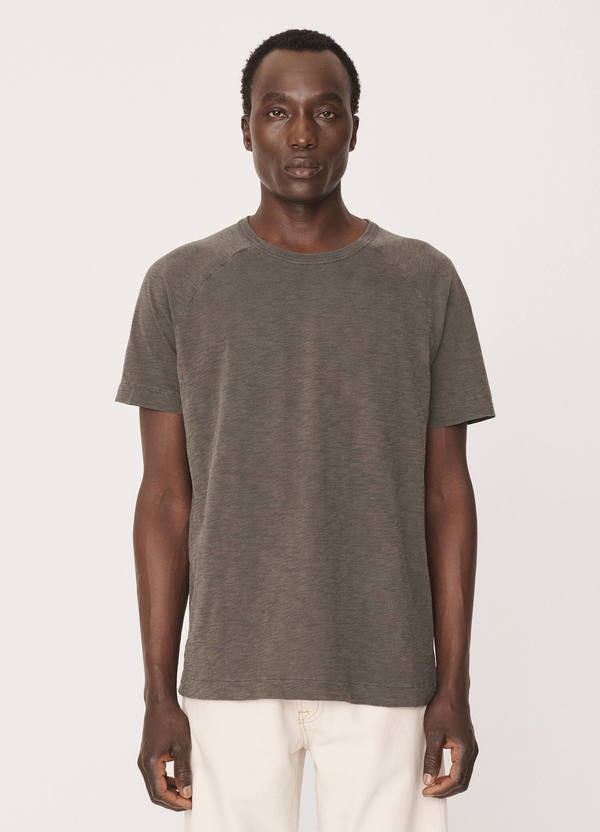 Television Cotton Raglan T-Shirt Washed Dark Olive Television Cotton Raglan T-Shirt Washed Dark Olive
