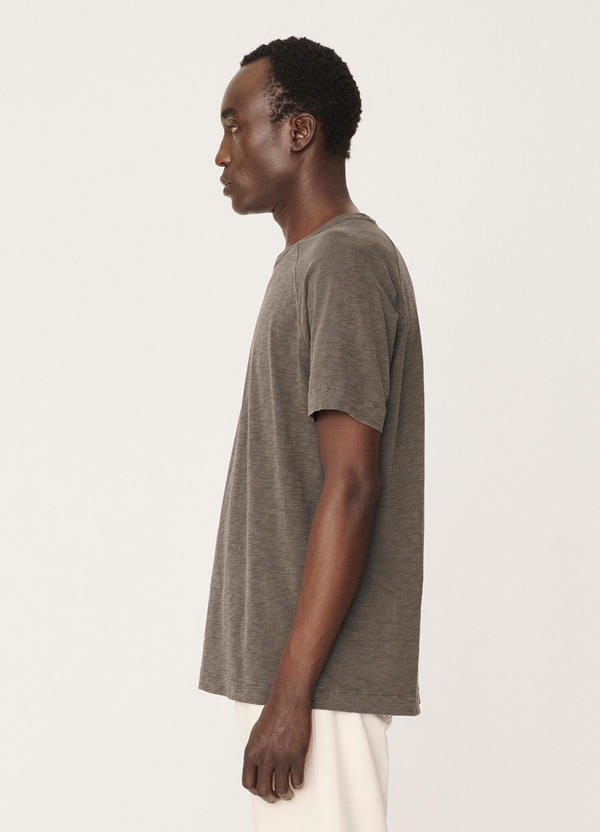 Television Cotton Raglan T-Shirt Washed Dark Olive Television Cotton Raglan T-Shirt Washed Dark Olive