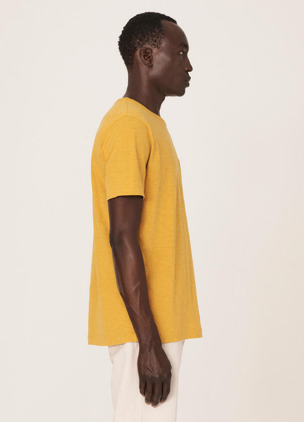 Wild Ones Cotton Slub Jersey T-Shirt Yellow Wild Ones Cotton Slub Jersey T-Shirt Yellow