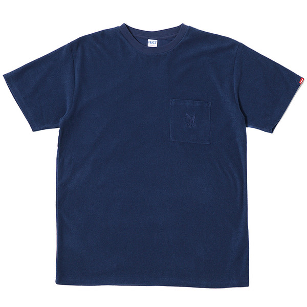 FUCT SSDD TERRY CLOTH POCKET T-SHIRT / NAVY | Garmentory
