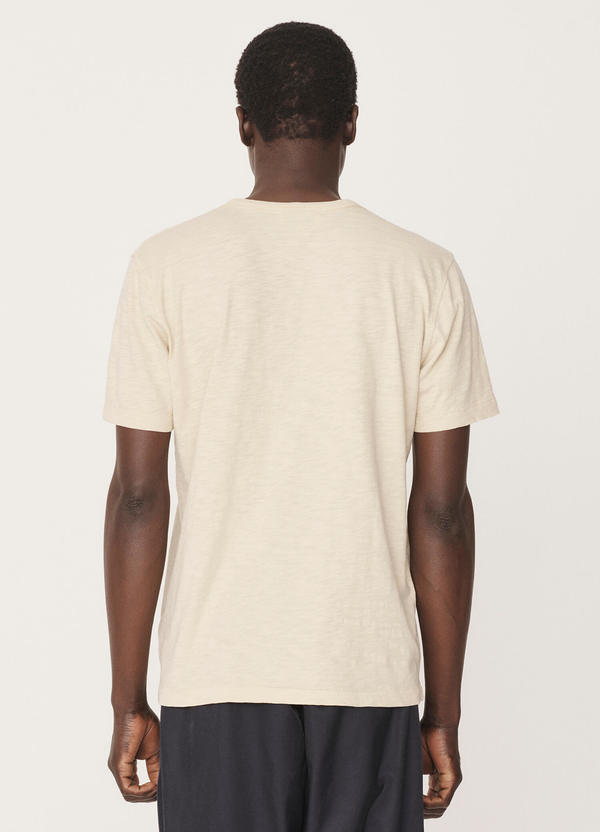 Wild Ones Cotton Slub Jersey T-Shirt Ecru Wild Ones Cotton Slub Jersey T-Shirt Ecru