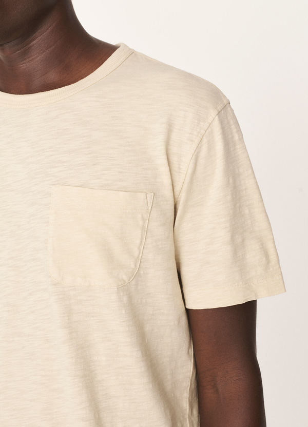 Wild Ones Cotton Slub Jersey T-Shirt Ecru Wild Ones Cotton Slub Jersey T-Shirt Ecru